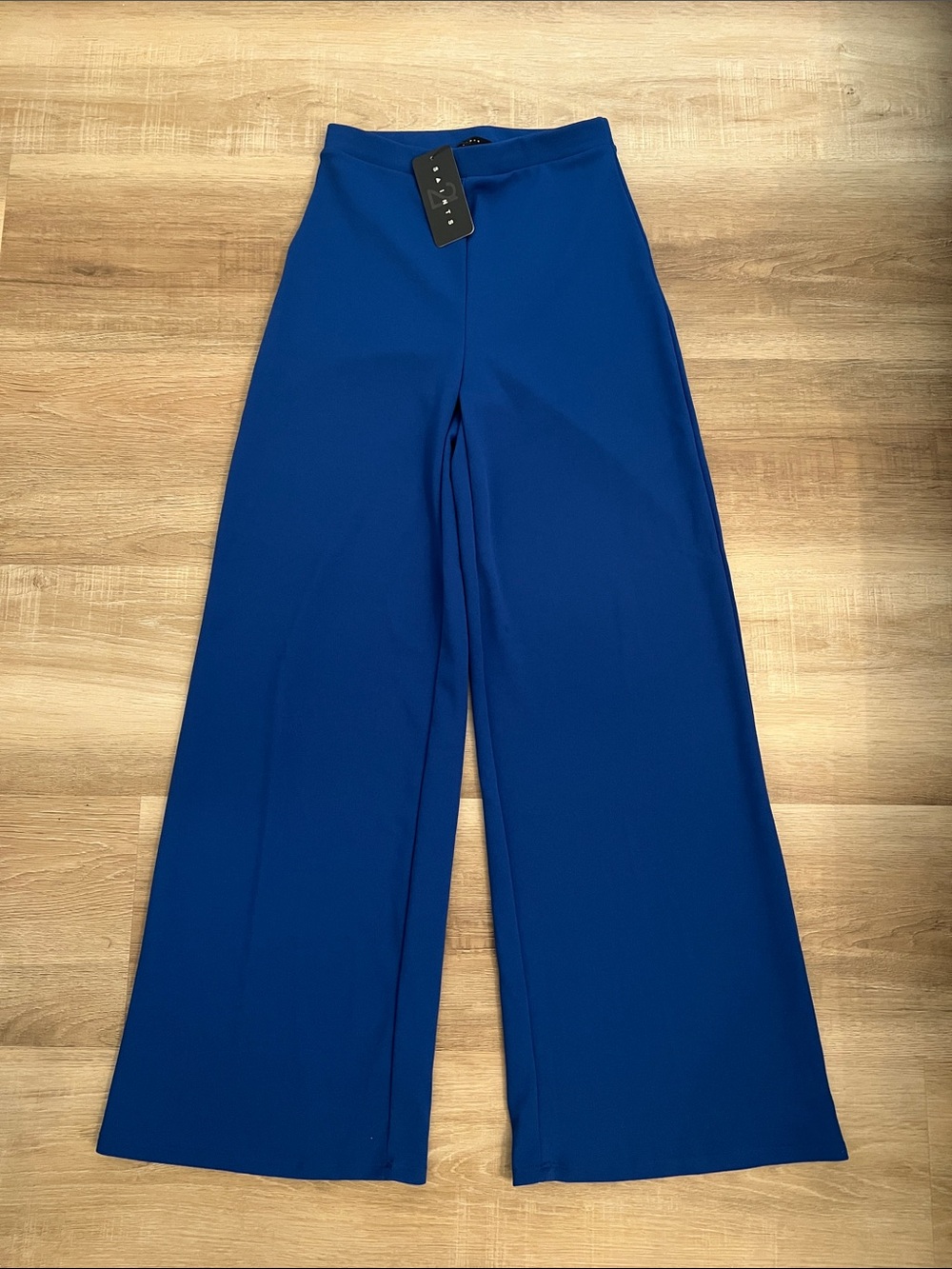 Royal Blue Wide Leg High-Rise Pants
